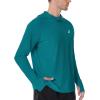 imageRoadbox Mens UPF 50 Fishing Shirt Long Sleeve UV Sun Protection Hoodies Quick Dry Rash Guard for Hiking Outdoor WorkingMalachite Green