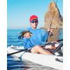 imageRoadbox Mens UPF 50 Fishing Shirt Long Sleeve UV Sun Protection Hoodies Quick Dry Rash Guard for Hiking Outdoor WorkingMedium Blue