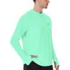 imageRoadbox Mens UPF 50 Fishing Shirt Long Sleeve UV Sun Protection Hoodies Quick Dry Rash Guard for Hiking Outdoor WorkingSeaweed Green