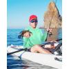 imageRoadbox Mens UPF 50 Fishing Shirt Long Sleeve UV Sun Protection Hoodies Quick Dry Rash Guard for Hiking Outdoor WorkingSeaweed Green