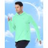 imageRoadbox Mens UPF 50 Fishing Shirt Long Sleeve UV Sun Protection Hoodies Quick Dry Rash Guard for Hiking Outdoor WorkingSeaweed Green