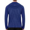imageRoadbox Mens UPF 50 Fishing Shirts Long Sleeve UV Sun Protection SPF Hoodie Quick Dry Swim Rash Guard for Outdoor HikingGray Blue Flower