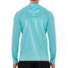 imageRoadbox Mens UPF 50 Fishing Shirts Long Sleeve UV Sun Protection SPF Hoodie Quick Dry Swim Rash Guard for Outdoor HikingLight Blue