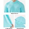 imageRoadbox Mens UPF 50 Fishing Shirts Long Sleeve UV Sun Protection SPF Hoodie Quick Dry Swim Rash Guard for Outdoor HikingLight Blue