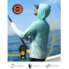 imageRoadbox Mens UPF 50 Sun Protection Rash Guard UV Outdoor Fishing Long Sleeve Shirts Swimming Hiking Shirt with ThumbholesBean Green