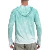 imageRoadbox Mens UPF 50 Sun Protection Rash Guard UV Outdoor Fishing Long Sleeve Shirts Swimming Hiking Shirt with ThumbholesBean Green