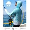 imageRoadbox Mens UPF 50 Sun Protection Rash Guard UV Outdoor Fishing Long Sleeve Shirts Swimming Hiking Shirt with ThumbholesBlue Sparkling