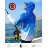 imageRoadbox Mens UPF 50 Sun Protection Rash Guard UV Outdoor Fishing Long Sleeve Shirts Swimming Hiking Shirt with ThumbholesOcean Blue