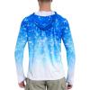 imageRoadbox Mens UPF 50 Sun Protection Rash Guard UV Outdoor Fishing Long Sleeve Shirts Swimming Hiking Shirt with ThumbholesOcean Blue
