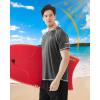 imageRoadbox Mens UPF 50 Swim Shirts Short Sleeve UV Sun Protection Rash Guard TShirt Quick Dry Water Surfing Beach TeesDark Gray