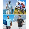 imageRoadbox Mens UPF 50 Swim Shirts Short Sleeve UV Sun Protection Rash Guard TShirt Quick Dry Water Surfing Beach TeesIce Blue