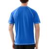 imageRoadbox Mens UPF 50 Swim Shirts Short Sleeve UV Sun Protection Rash Guard TShirt Quick Dry Water Surfing Beach TeesRoyal Blue