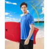 imageRoadbox Mens UPF 50 Swim Shirts Short Sleeve UV Sun Protection Rash Guard TShirt Quick Dry Water Surfing Beach TeesRoyal Blue