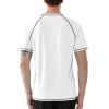 imageRoadbox Mens UPF 50 Swim Shirts Short Sleeve UV Sun Protection Rash Guard TShirt Quick Dry Water Surfing Beach TeesWhite