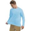 imageRoadbox Mens UPF 50 UV Sun Protection Shirts Outdoor Long Sleeve SPF Rash Guard for Fishing Hiking Swimming Running2 Pack  Blue green
