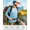 imageRoadbox Mens UPF 50 UV Sun Protection Shirts Outdoor Long Sleeve SPF Rash Guard for Fishing Hiking Swimming Running2 Pack  Blue green