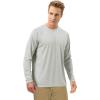 imageRoadbox Mens UPF 50 UV Sun Protection Shirts Outdoor Long Sleeve SPF Rash Guard for Fishing Hiking Swimming Running2 Pack  Campanula Blue gray