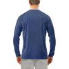 imageRoadbox Mens UPF 50 UV Sun Protection Shirts Outdoor Long Sleeve SPF Rash Guard for Fishing Hiking Swimming Running2 Pack  Orange  Ocean Blue