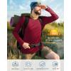 imageRoadbox Mens UPF 50 UV Sun Protection Shirts Outdoor Long Sleeve SPF Rash Guard for Fishing Hiking Swimming RunningBeet Red