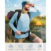 imageRoadbox Mens UPF 50 UV Sun Protection Shirts Outdoor Long Sleeve SPF Rash Guard for Fishing Hiking Swimming RunningBlue