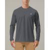 imageRoadbox Mens UPF 50 UV Sun Protection Shirts Outdoor Long Sleeve SPF Rash Guard for Fishing Hiking Swimming RunningDark Gray