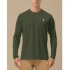 imageRoadbox Mens UPF 50 UV Sun Protection Shirts Outdoor Long Sleeve SPF Rash Guard for Fishing Hiking Swimming RunningDark Green