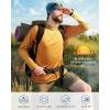imageRoadbox Mens UPF 50 UV Sun Protection Shirts Outdoor Long Sleeve SPF Rash Guard for Fishing Hiking Swimming RunningGolden Yellow