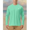 imageRoadbox Mens UPF 50 UV Sun Protection Shirts Outdoor Long Sleeve SPF Rash Guard for Fishing Hiking Swimming RunningGreen
