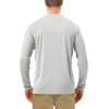 imageRoadbox Mens UPF 50 UV Sun Protection Shirts Outdoor Long Sleeve SPF Rash Guard for Fishing Hiking Swimming RunningGrey