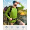 imageRoadbox Mens UPF 50 UV Sun Protection Shirts Outdoor Long Sleeve SPF Rash Guard for Fishing Hiking Swimming RunningLime Green
