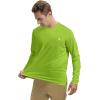 imageRoadbox Mens UPF 50 UV Sun Protection Shirts Outdoor Long Sleeve SPF Rash Guard for Fishing Hiking Swimming RunningLime Green