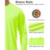 imageRoadbox Mens UPF 50 UV Sun Protection Shirts Outdoor Long Sleeve SPF Rash Guard for Fishing Hiking Swimming RunningNeon Green