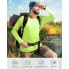 imageRoadbox Mens UPF 50 UV Sun Protection Shirts Outdoor Long Sleeve SPF Rash Guard for Fishing Hiking Swimming RunningNeon Green