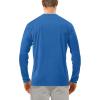 imageRoadbox Mens UPF 50 UV Sun Protection Shirts Outdoor Long Sleeve SPF Rash Guard for Fishing Hiking Swimming RunningVivid Blue