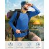 imageRoadbox Mens UPF 50 UV Sun Protection Shirts Outdoor Long Sleeve SPF Rash Guard for Fishing Hiking Swimming RunningVivid Blue