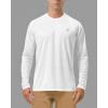 imageRoadbox Mens UPF 50 UV Sun Protection Shirts Outdoor Long Sleeve SPF Rash Guard for Fishing Hiking Swimming RunningWhite
