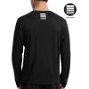imageRoadbox Mens UPF 50 UV Sun Protection Shirts SPF Long Sleeve Lightweight Water Swim Rash Guard for Fishing Running HikingBlack