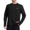 imageRoadbox Mens UPF 50 UV Sun Protection Shirts SPF Long Sleeve Lightweight Water Swim Rash Guard for Fishing Running HikingBlack