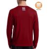 imageRoadbox Mens UPF 50 UV Sun Protection Shirts SPF Long Sleeve Lightweight Water Swim Rash Guard for Fishing Running HikingCrimson