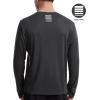 imageRoadbox Mens UPF 50 UV Sun Protection Shirts SPF Long Sleeve Lightweight Water Swim Rash Guard for Fishing Running HikingDark Gray