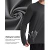 imageRoadbox Mens UPF 50 UV Sun Protection Shirts SPF Long Sleeve Lightweight Water Swim Rash Guard for Fishing Running HikingDark Gray