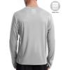 imageRoadbox Mens UPF 50 UV Sun Protection Shirts SPF Long Sleeve Lightweight Water Swim Rash Guard for Fishing Running HikingEcofriendly Gray