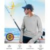 imageRoadbox Mens UPF 50 UV Sun Protection Shirts SPF Long Sleeve Lightweight Water Swim Rash Guard for Fishing Running HikingEcofriendly Gray