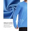 imageRoadbox Mens UPF 50 UV Sun Protection Shirts SPF Long Sleeve Lightweight Water Swim Rash Guard for Fishing Running HikingMedium Blue