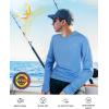 imageRoadbox Mens UPF 50 UV Sun Protection Shirts SPF Long Sleeve Lightweight Water Swim Rash Guard for Fishing Running HikingMedium Blue