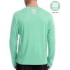 imageRoadbox Mens UPF 50 UV Sun Protection Shirts SPF Long Sleeve Lightweight Water Swim Rash Guard for Fishing Running HikingSeaweed Green