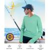 imageRoadbox Mens UPF 50 UV Sun Protection Shirts SPF Long Sleeve Lightweight Water Swim Rash Guard for Fishing Running HikingSeaweed Green