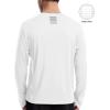 imageRoadbox Mens UPF 50 UV Sun Protection Shirts SPF Long Sleeve Lightweight Water Swim Rash Guard for Fishing Running HikingWhite