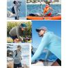 imageRoadbox UPF 50 Fishing Shirts for Men Long Sleeve SPF UV Sun Protection Hoodie with Thumb Holes Swim Running Rash GuardDark Blue