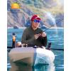 imageRoadbox UPF 50 Fishing Shirts for Men Long Sleeve SPF UV Sun Protection Hoodie with Thumb Holes Swim Running Rash GuardDark Grey
